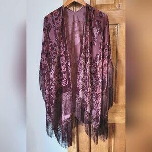 Idyllwind Purple Fringe Shawl
